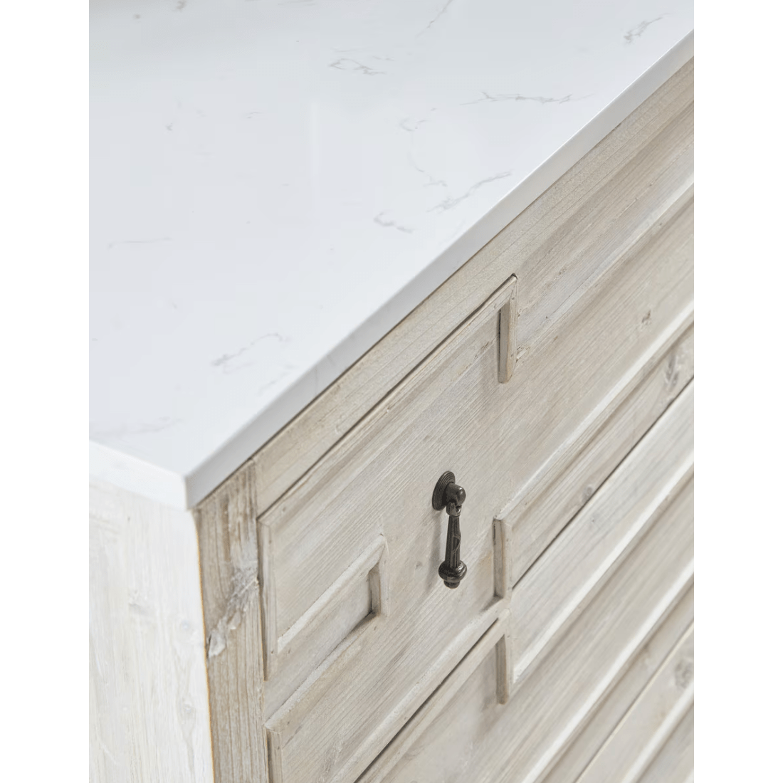 Emerie White Washed Entry Cabinet