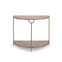 Vogue Shagreen Demilune Console Table