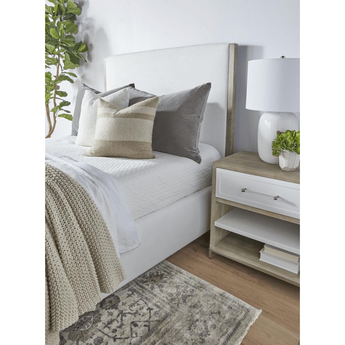 Emmett LiveSmart Pearl Bed - Bed Headboard Detail | Bone & Brass