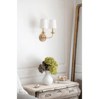 Fisher Sconce Double - Sconce Detail | Bone & Brass