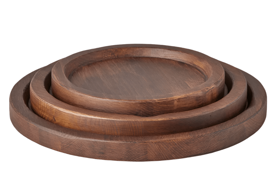 Heritage Round Coffee Table Wood Tray