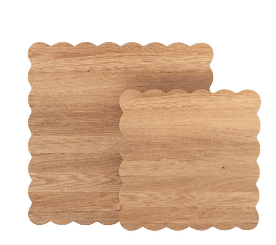 Square Scalloped Cutting Board