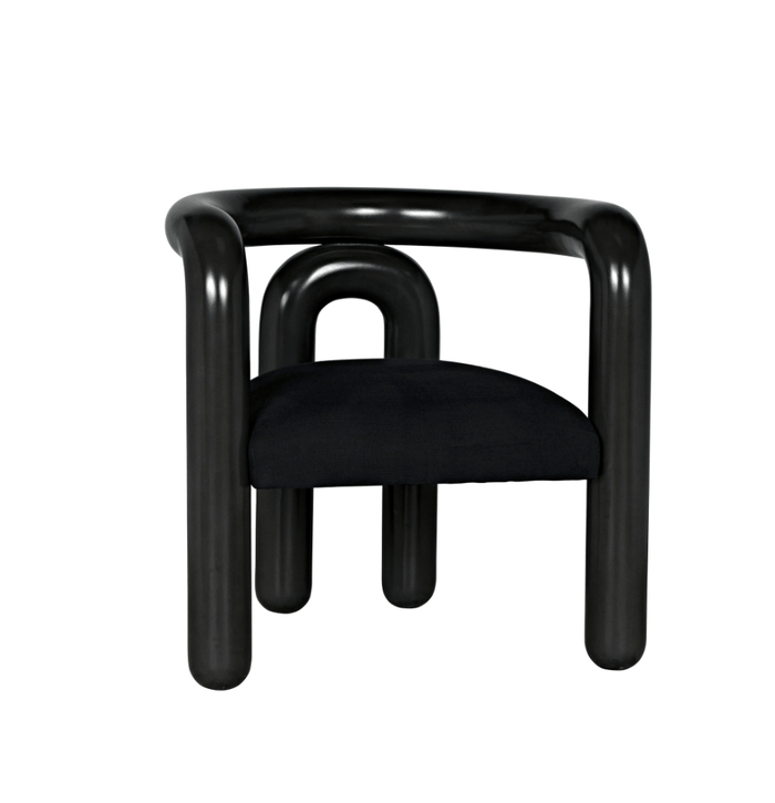 Hockney Black Mahogany Chair