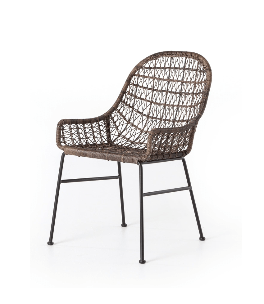 Benito Grey Woven Dining Chair