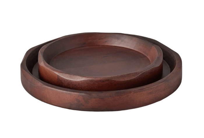 Nesting Spanish Wooden Trays, Set of 2