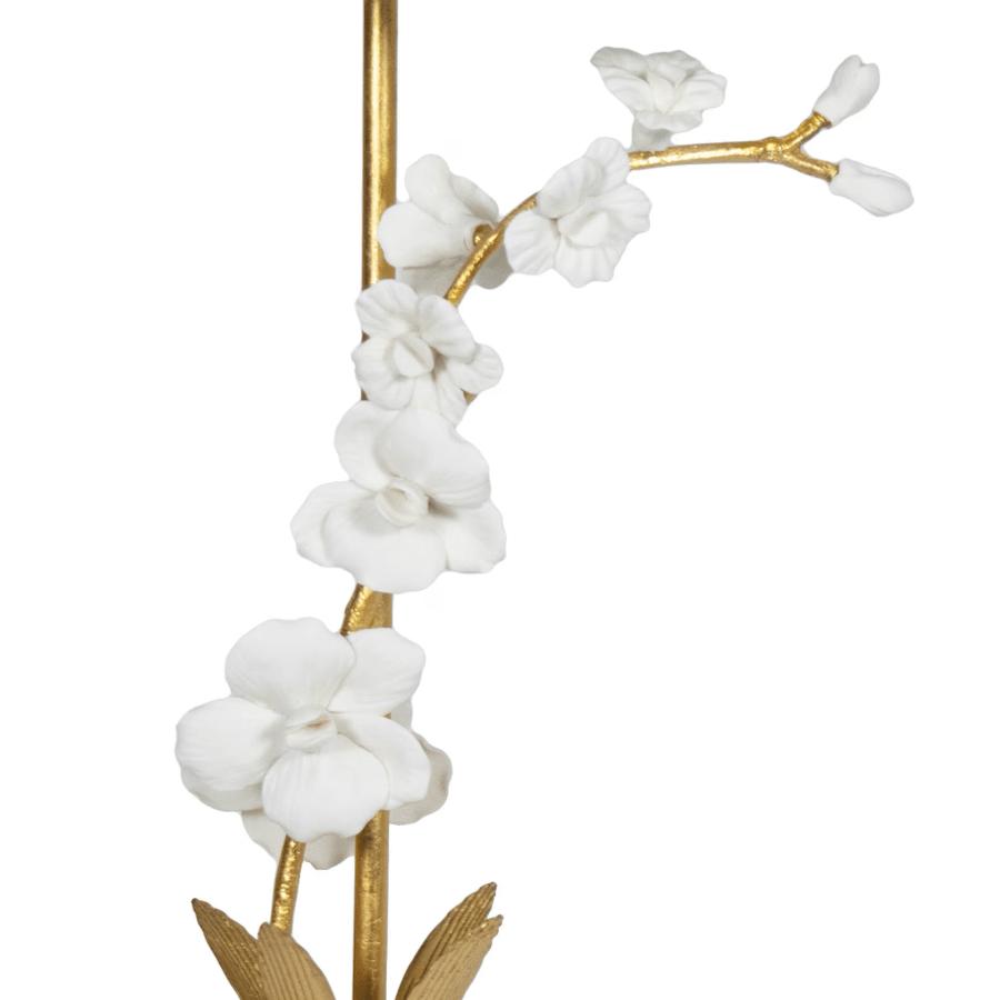 Thylane Orchid Buffet Lamp - Lamp Base Detail | Bone & Brass