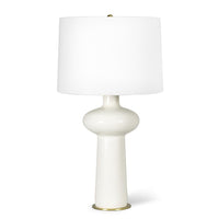 Sabina Ceramic Table Lamp | Bone & Brass