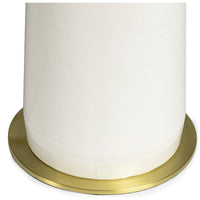 Sabina Ceramic Table Lamp - Lamp Shade Detail | Bone & Brass