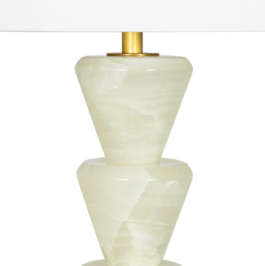 Patricia Jade Table Lamp - Lamp Base Detail | Bone & Brass
