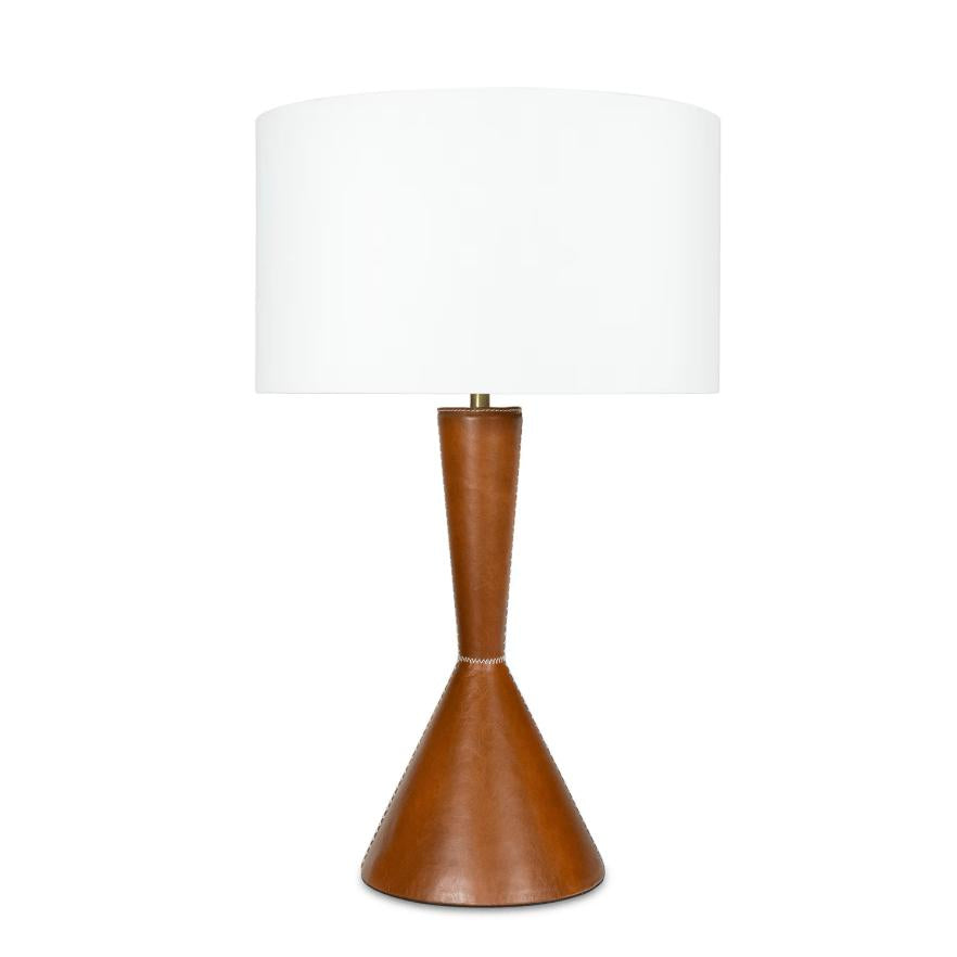 Denver Leather Table Lamp | Bone & Brass