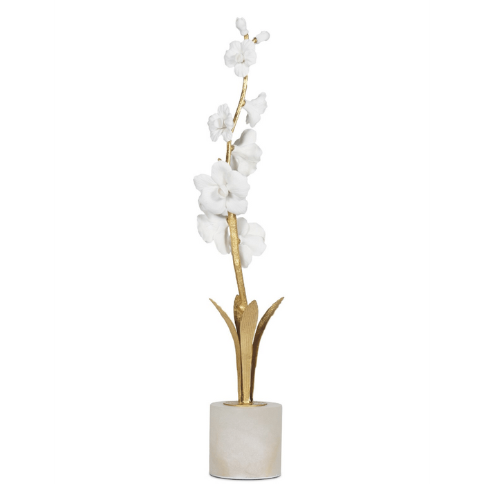 Thylane Orchid Sculpture - Upright and Curved Designs for Elegant Home Decor