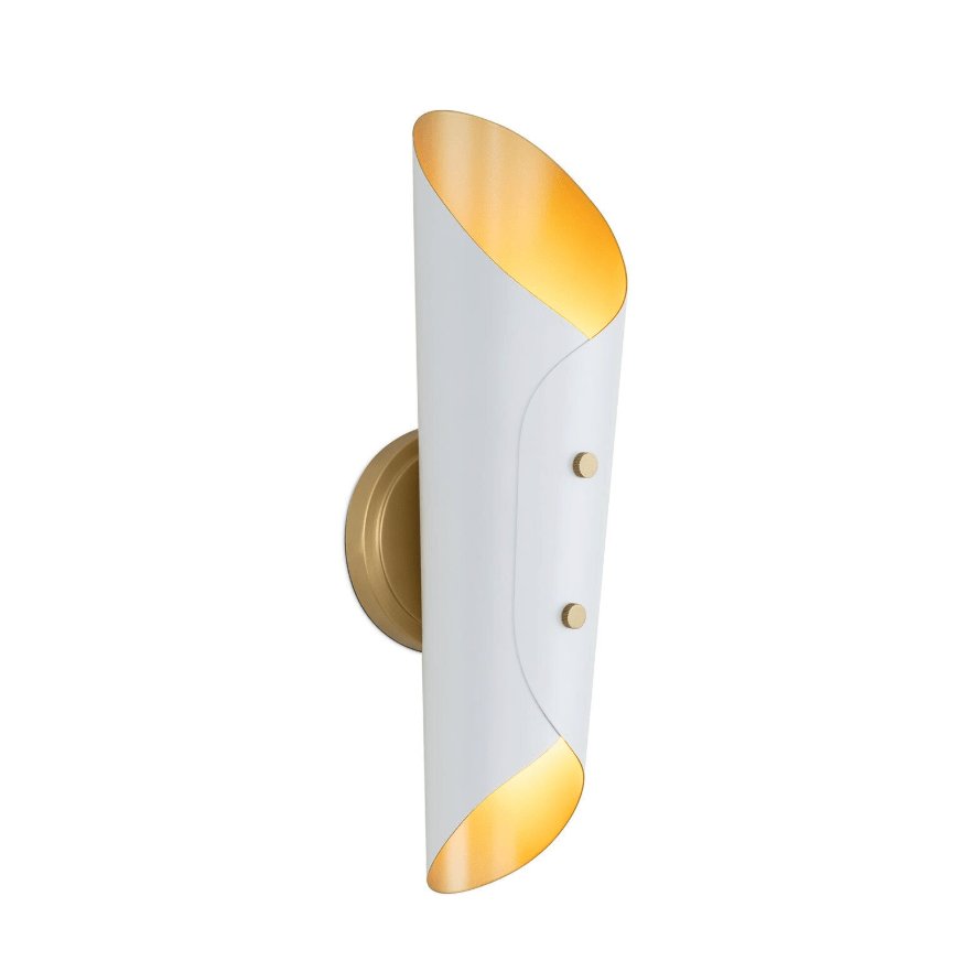 Vest Sconce with Natural Brass Interior