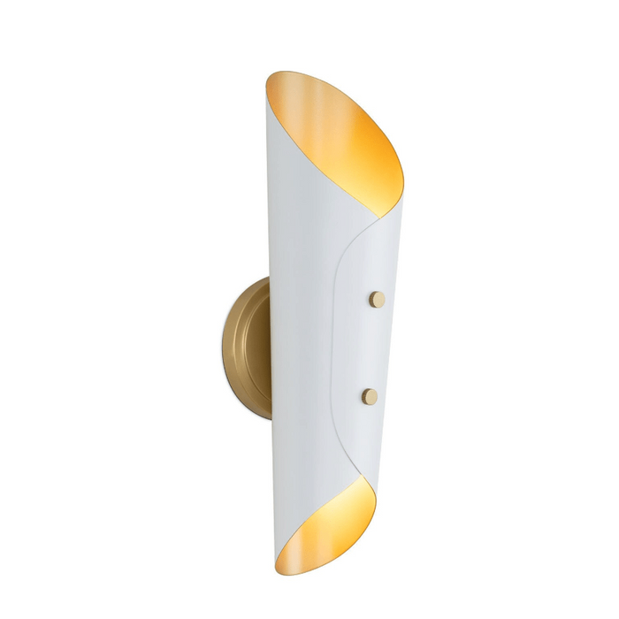 Vest Sconce with Natural Brass Interior