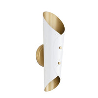 Vest Sconce Natural Brass Interior - Sconce Installed | Bone & Brass