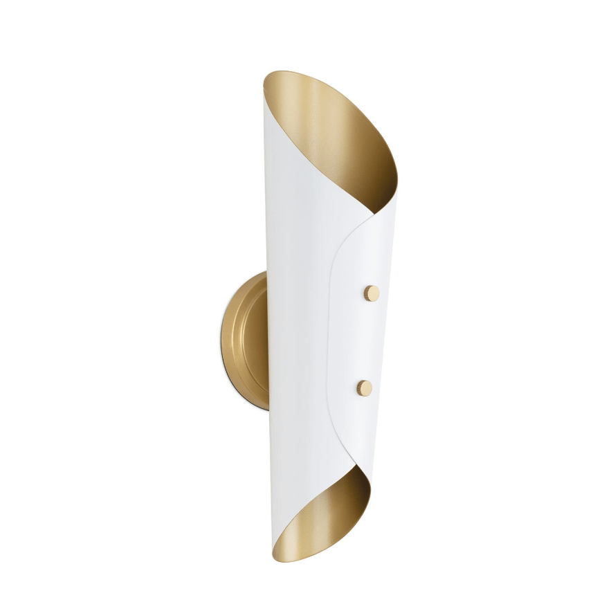 Vest Sconce with Natural Brass Interior