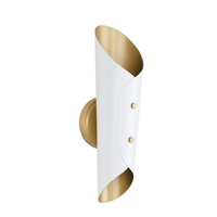 Vest Sconce with Natural Brass Interior