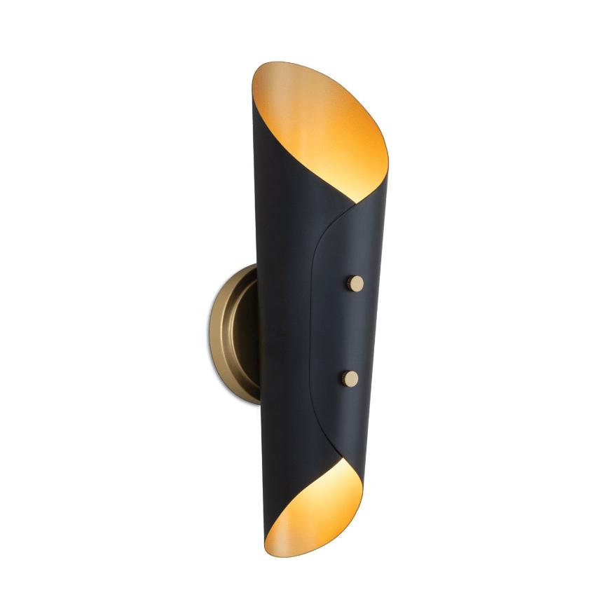 Vest Sconce Natural Brass Interior - Sconce Detail | Bone & Brass