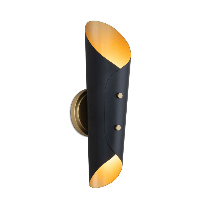 Vest Sconce with Natural Brass Interior