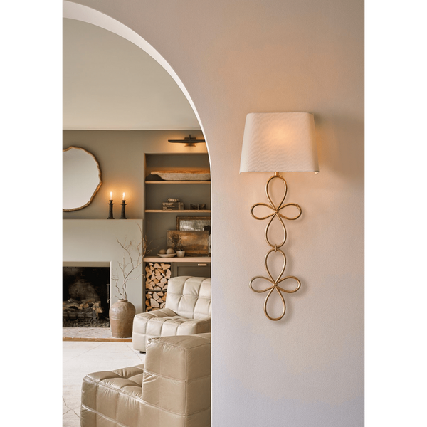 Minuet Gold Leaf Sconce