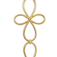 Minuet Gold Leaf Sconce - Sconce Close Up | Bone & Brass
