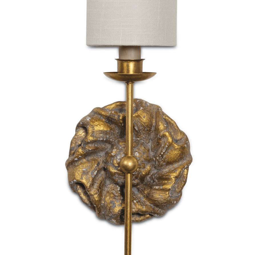 Domonique Sconce Single - Sconce Installed | Bone & Brass