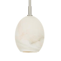 Artemis Pendant Alabaster Glass - Pendant View | Bone & Brass