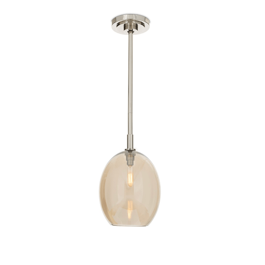 Artemis Pendant Single with Champagne Glass in Various Finishes