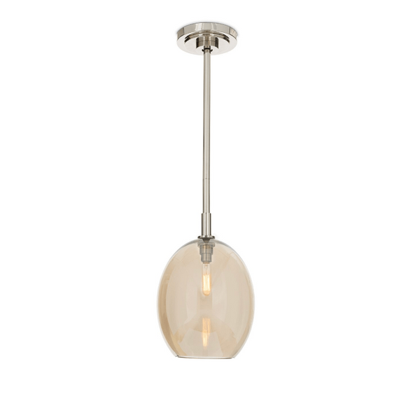 Artemis Pendant Single with Champagne Glass in Various Finishes