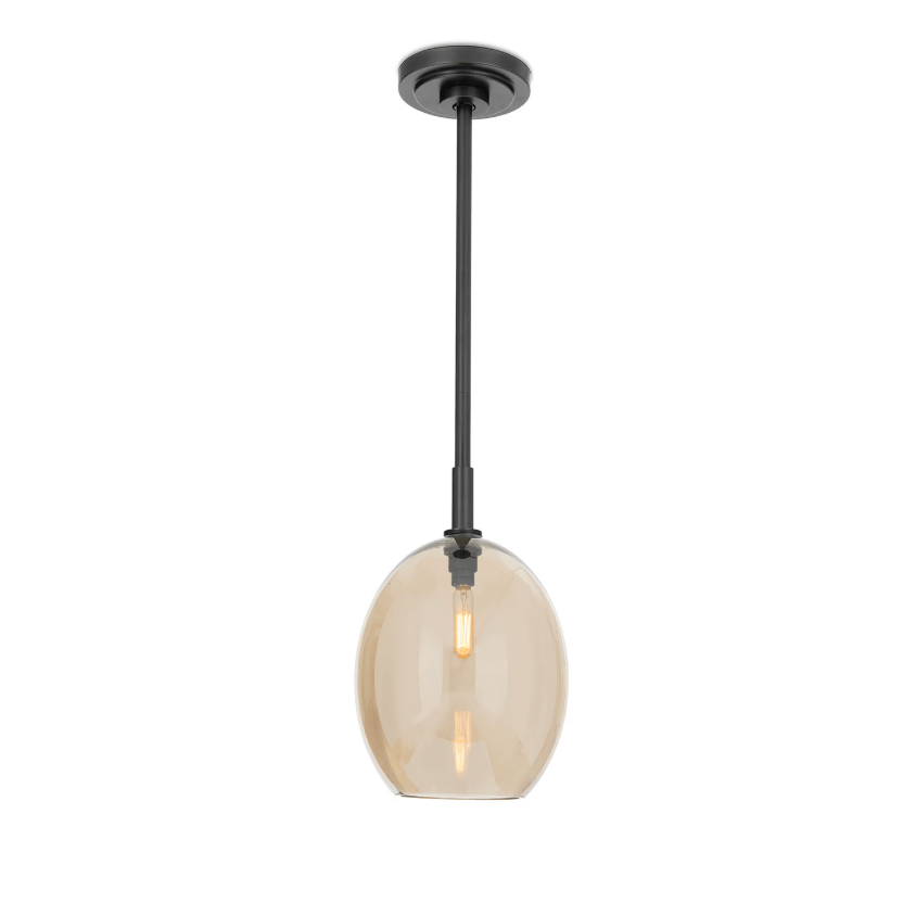 Artemis Pendant Single with Champagne Glass in Various Finishes