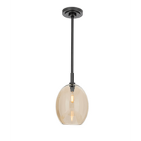 Artemis Pendant Single with Champagne Glass in Various Finishes