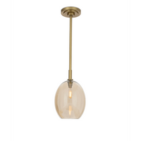 Artemis Pendant Single with Champagne Glass in Various Finishes