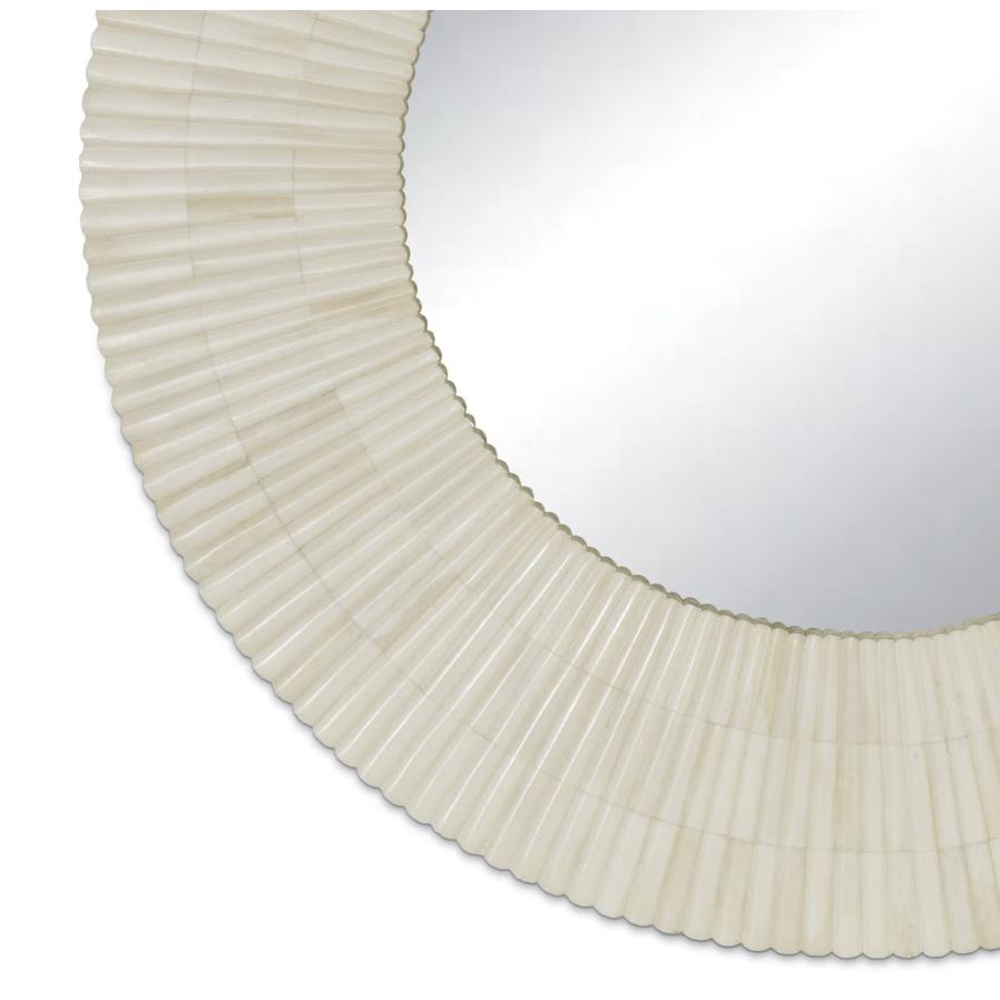 Mirabelle Bone Mirror - Mirror Frame Detail | Bone & Brass
