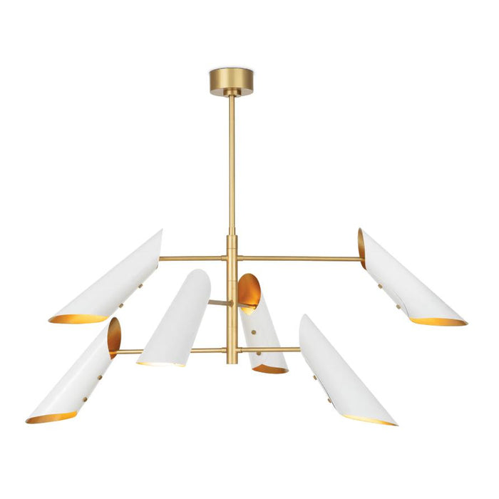 Vest Chandelier - White or Black Brass | Bone & Brass
