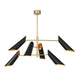 Vest Chandelier - White or Black Brass - Chandelier Installed | Bone & Brass