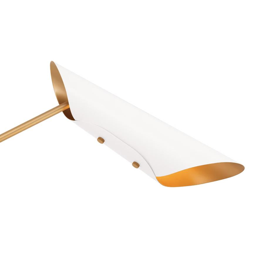 Vest Chandelier - White or Black with Brass