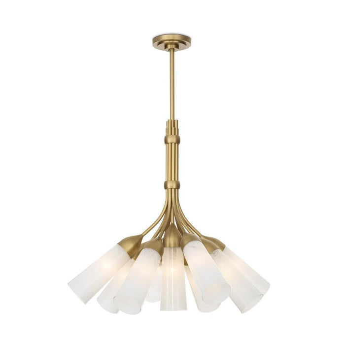 Mousseaux Fluted Glass Chandelier | Bone & Brass