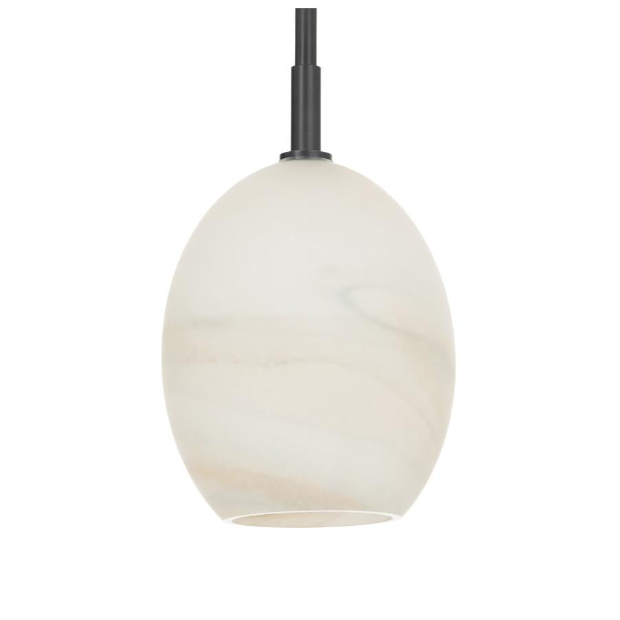 Artemis Pendant Alabaster Glass - Pendant Detail | Bone & Brass