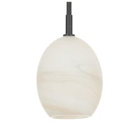 Artemis Pendant Alabaster Glass - Pendant Detail | Bone & Brass