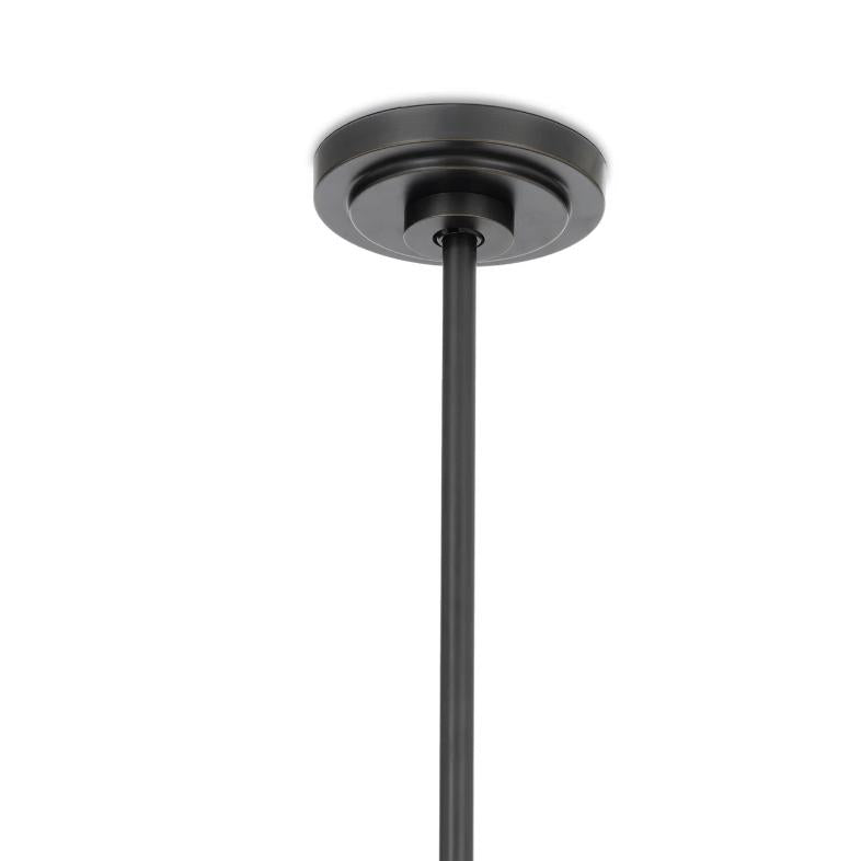 Artemis Pendant Alabaster Glass - Pendant Installed | Bone & Brass