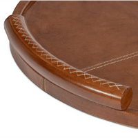 Forte Leather Tray Round