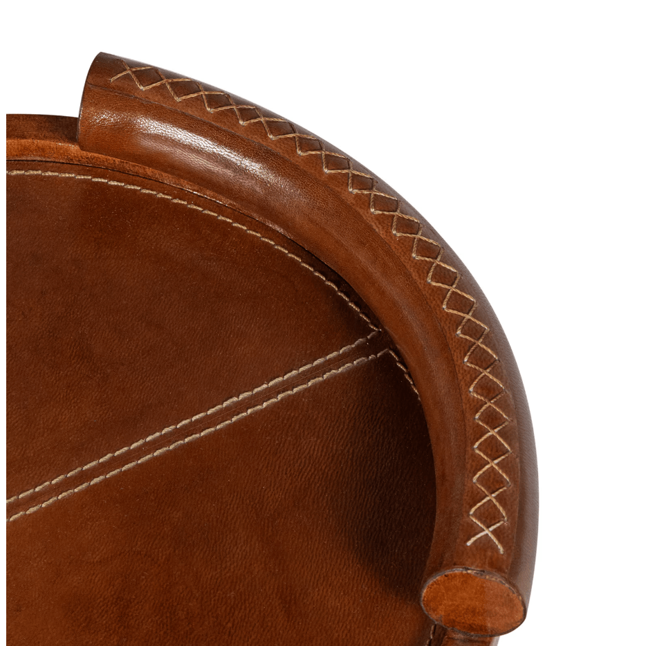 Forte Oval Leather Tray