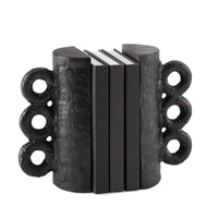 Chandra Bookend Set, Black & Grey - Alternate View | Bone & Brass
