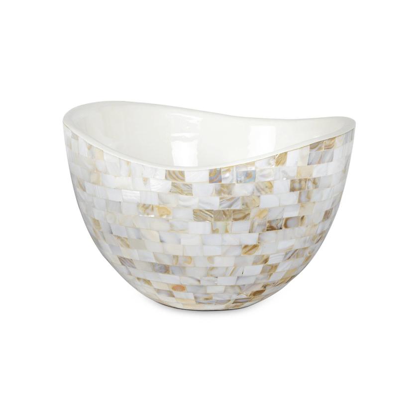 Jake Mother Pearl Bowl - Bowl Top View | Bone & Brass