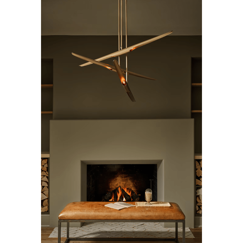 Concorde Chandelier Natural Brass