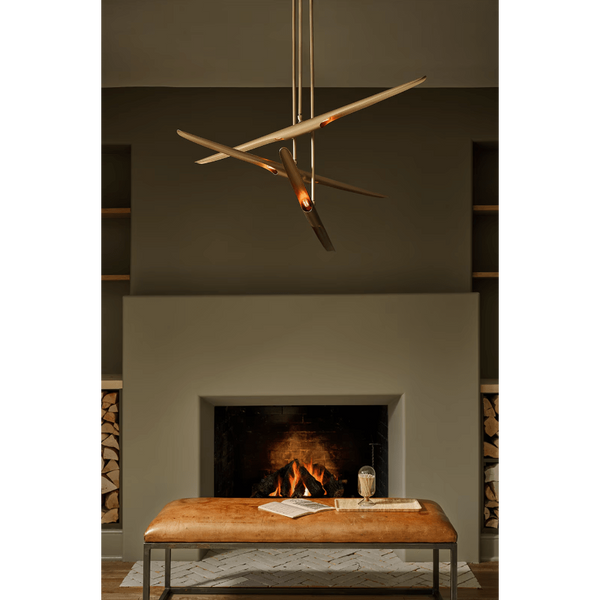 Concorde Chandelier Natural Brass