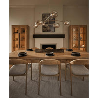 Artemis Polished Nickel Chandelier - Chandelier Detail | Bone & Brass
