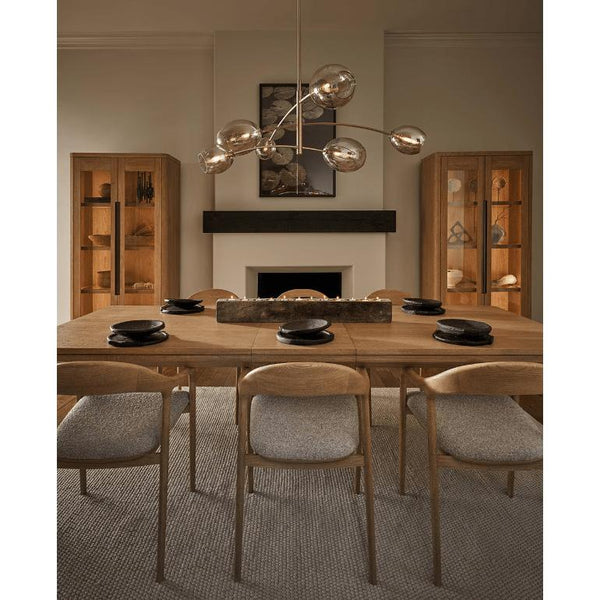 Artemis Polished Nickel Chandelier - Chandelier Detail | Bone & Brass