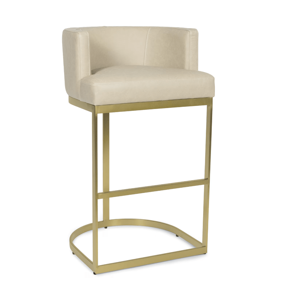 Owen Leather Counter and Bar Stool - Black and Cappuccino Options