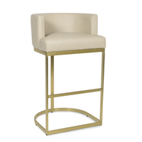 Owen Leather Counter and Bar Stool - Black and Cappuccino Options