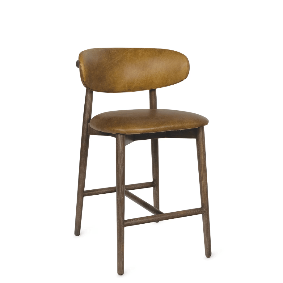 Ethan Leather Counter and Bar Stool